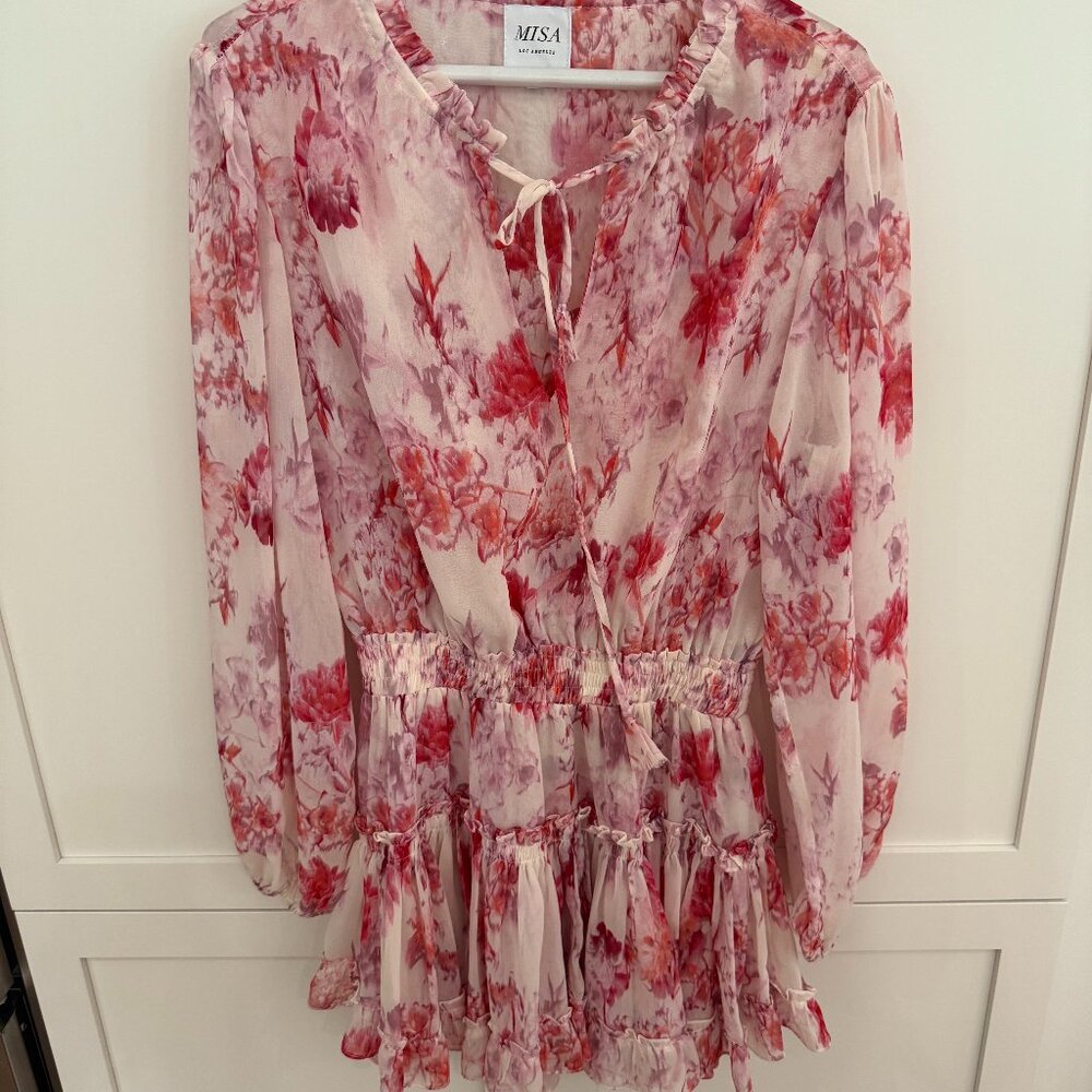 Misa Lorena Dress Pink Rose